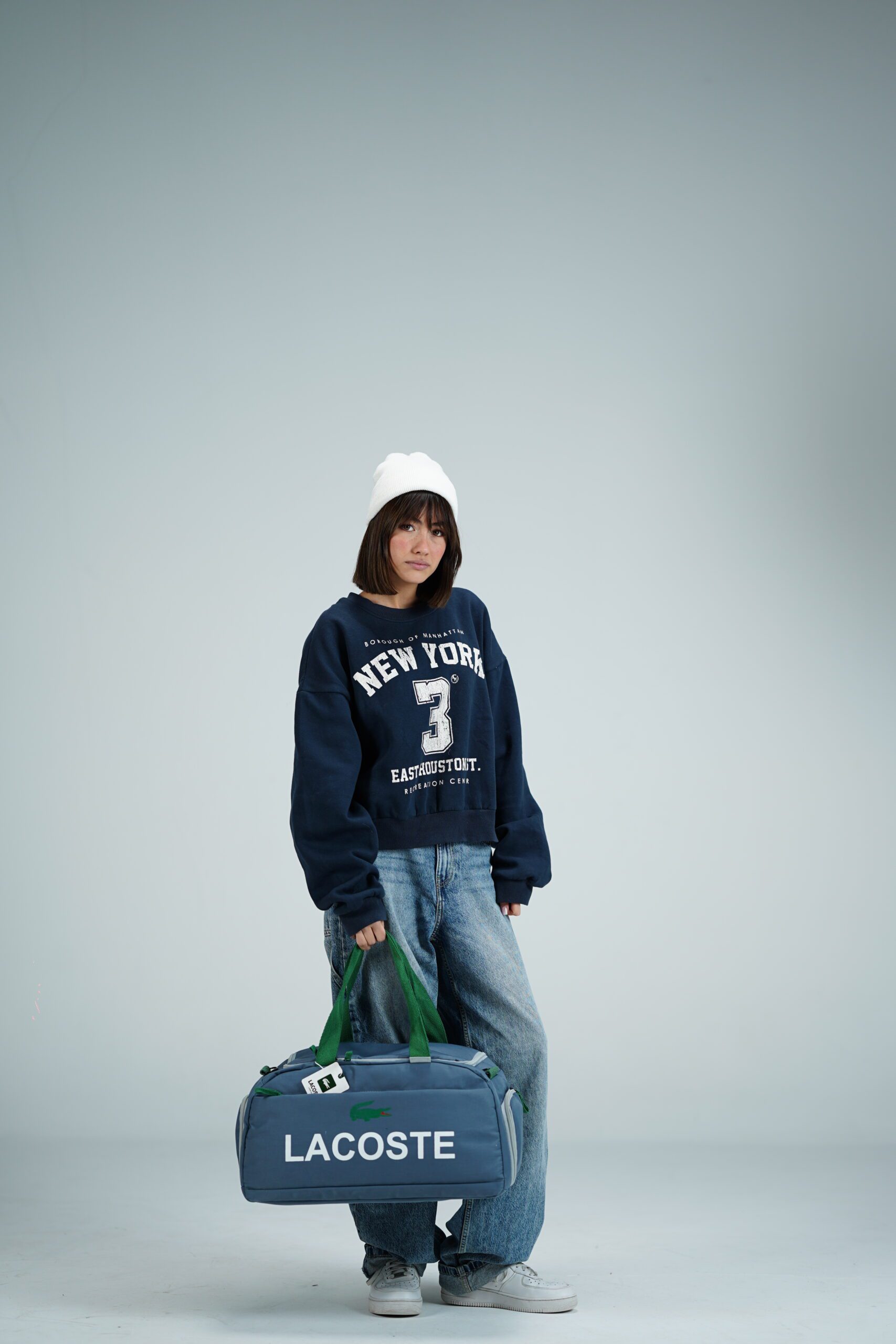 ساک ورزشی لاگوست ساک ورزشی کتان با دوام و آستر خارجی