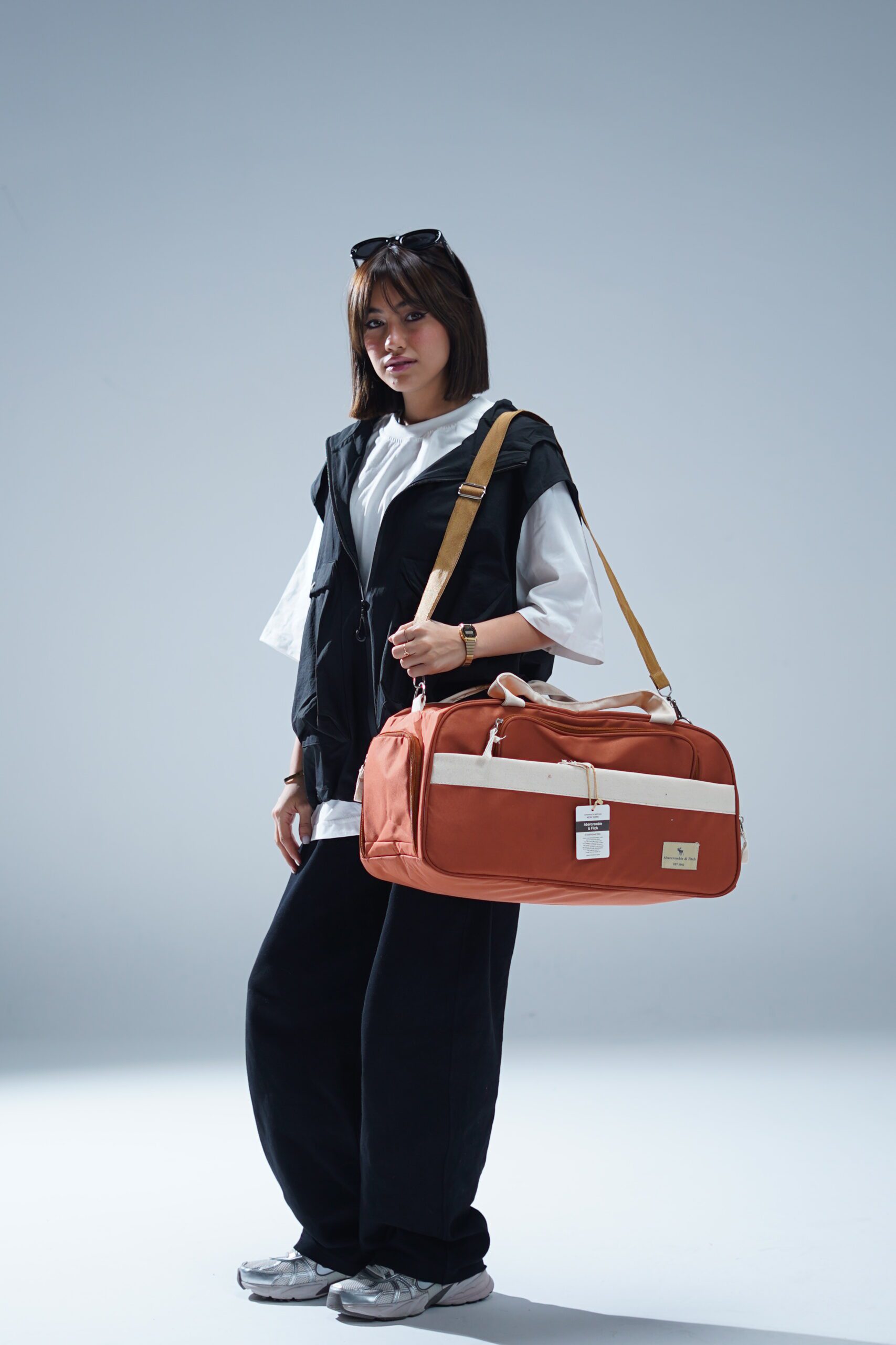 ساک ورزشی ابرکرومبی ساک ورزشی زنانه/مردانه ابرکرومبی رنگ زرد